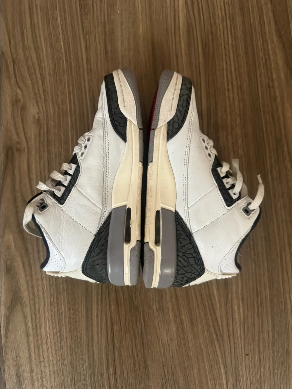 White Cemet Jordan 3s